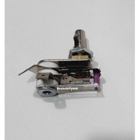 Resim FullYedek Vidalı Semaver Termostat Çay Makinesi Somunlu Termostatı 10 Amper Mil Uzunluğu 1,8 cm 