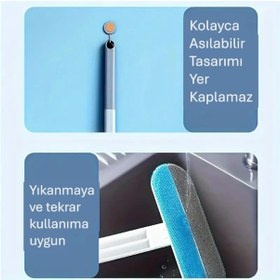 Resim River World Temizlik Fırçası Uzun Saplı Tüyler İçinde 