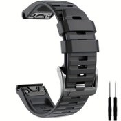 Resim Fenix 6S/Fenix 6S Pro/Fenix 5S/Fenix 5/Fenix 6/Fenix 7/Fenix 5 Plus/Fenix 7 Pro/Fenix 7X/Fenix 7X Pro/Fenix 6X/Fenix5X için 20mm 22mm 26mm Yumuşak Silikon Kolay Takılan Saat Kayışı Bileklik Yedek 