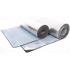 Resim 13 MM Alüminyumlu Yapışkanlı İzole Flex Levha Kauçuk Sünger 1 x 1 M 