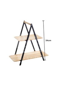 Resim 2 Katlı Bambu Stant, Baharat Stantı, Çok Amaçlı Mutfak Rafı Bmb27 Sarı 