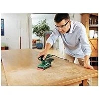 Resim Mena Rise And Pss 200 Ac Titreşimli Zımpara Makinesi, Yeşil, 200 W, 24.000 Titreşim/dak, Dikdörtgen Zımpara Yüzeyi 92 x 182 Mm, Mikro Filtre Sistemi, Plasik Çanta 