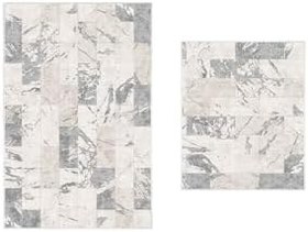 Resim Dekoreko Dijital Klozet Takımı 2087 Desen 3, Gri, 60 x 100 