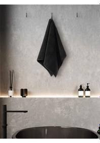 Resim Microcotton Mora El Havlusu 50x90 Siyah 