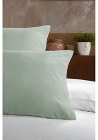 Resim Elart Ranforce Pamuk Yastık Kılıfı %100 Doğal Pamuk 2 Parça Adaçayı 