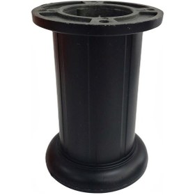 Resim Safir Plastik Ayak Mobilya Koltuk Ayağı Siyah 10 cm 