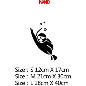 Resim N440-boyutu L-3-yansıtıcı Lazer-moda Mızrak Balıkçılık Dalış Zıpkın lar Ussr Eğlenceli Vinil Araba-şekillendiric 