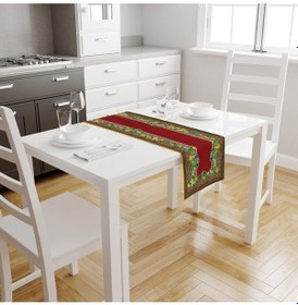 Resim Renkli Limon Desenli Runner 140x45cm Ince Keten, Uluslararası Yıkama Ve Solmama Sertifikası Çok Renkli 