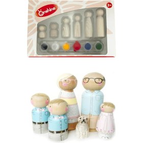 Resim MCM Group 13 Parça Dekoratif Peg Aile Boyama Seti 