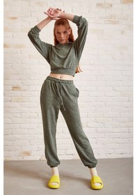 Resim Never More Bol Kesim Eşofman Takım Haki 