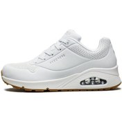 Resim Skechers Uno-stand On Air Memory Foam Womens Sneaker White Hafızalı Taban Kadın Günlük Spor Ayakkabı Beyaz 