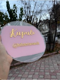 Resim Modayna Açık Kapalı Kapı Isimlik 