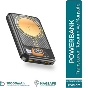 Resim Phixi Ultimate Pw13m 10.000mah Wireless Transparan Powerbank 