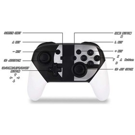 Resim Nintendo Switch Pro Controller Kablosuz Oyun Kolu Pc Uyumlu 