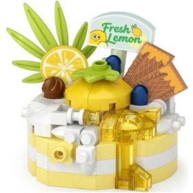 Resim isiltikidsmoda LZ-8643 Loz Li̇monlu Pasta 160 Parça Block Oyuncak-Mi̇ni̇ Poşet 