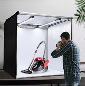 Resim Triline 80x80cm Profesyonel Stüdyo Led Işıklı Ürün Fotoğraf Çekim Çadırı 