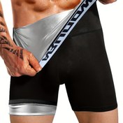 Resim Erkekler için Özel Bel Şort, Terleme Spor Şort, Sauna Pantolon, Koşu Şort, Legging, Şekillendirme Pantolon. 