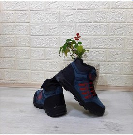 Resim Black Sea 542 Mavi-kırmızı Kürklü Fermuarlı Cırtlı Erkek Çocuk Bot 001 