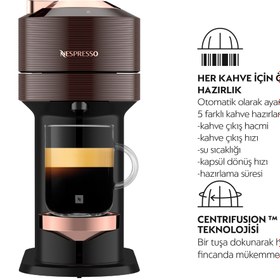 Resim Nespresso Vertuo Next Premium Kahve Makinesi, Kahverengi 
