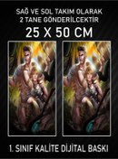 Resim 3M Anime Araç Araba Kapı Direği Kaplama Folyosu Dijital Baskı 50x25 Cm Araç Kapı Direk Kaplama 