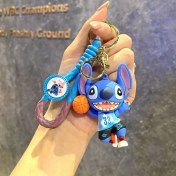Resim Baijiafu2 Yeni Çizgi Film Animasyon Stitch Serisi Yumuşak Kauçuk Anahtarlık Bebek Çantası Kolye Anahtarlık Küçük Hediye (Yurt Dışından) 
