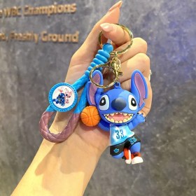 Resim Baijiafu2 Yeni Çizgi Film Animasyon Stitch Serisi Yumuşak Kauçuk Anahtarlık Bebek Çantası Kolye Anahtarlık Küçük Hediye (Yurt Dışından) 