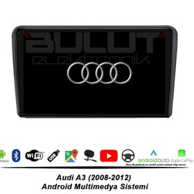 Resim Audi A3 Android Multimedya Sistemi (2008-2012) 8 GB Ram 128 GB Hafıza 8 Çekirdek İphone CarPlay Android Auto Navigatör Premium Series 