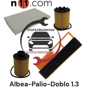 Resim Fiat Albea Doblo Palio 1.3Euro 4 Multijet Filtre Seti Selenia Yağ 327010289 