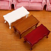 Resim Mini Mobilya Modeli, Minyatür Kavisli Yüzeyli Çay Masası 