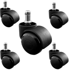 Resim Dekofis 5 Adet Yedek Parça Sandalye Tekerleği Dönerli Teker 