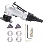 Resim Quirky Quar Manuel Pnömatik Pahlatma Makinesi, Mini Taşınabilir Doğrusal Pahlandırma Elektrikleri, 45 Derece Metal Kesme Kiti (Yurt Dışından) 