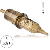 Resim Kartuş Dövme Kalıcı Makyaj İğnesi 1rl 3 Lü Set Çizgi İğnesi 1201rl Cartridge Tattoo Needle 