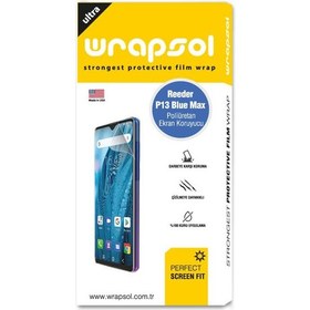 Resim Wrapsol Reeder P13 Blue Max Poliüretan Telefon Koruyucu Film 