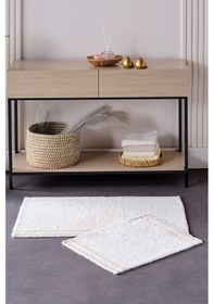 Resim Doquhome Dora Banyo Paspası Krem&vizon 60x100cm Krem 