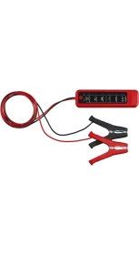 Resim Pil Ölçer cihazı Alternator Araç Pil 6-12 V Tester Gösterisi Alternatör LED Araba Motor makinesi tanıtıcı Lamba 