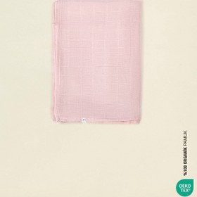 Resim İrya Bebe Marin Çok Amaçlı Müslin Örtü Pembe 120x120 cm 