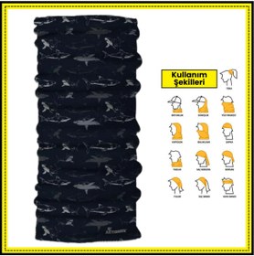 Resim Automix Motorcular İçin Boyunluk Balaclava Bandana - Shark 