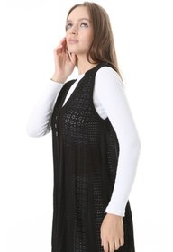 Resim Fresh&Moda Kadın Triko Mevsimlik Araboy Merserize Büyük Beden Anne Yelek 