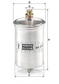 Resim MANN WK830/3 Yakit Filtresi (Mercedes: M102-M103 Kucuk C-E-G Serisi) WK8303 (WA676131) 