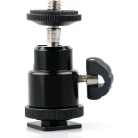Resim Ayex Tripod Monopod Ve Hot Shoe İçin Mini Kafa 
