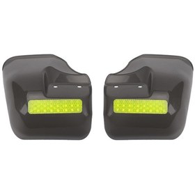 Resim Gajeena Pvc Motor Güvenlik Kollukları - Rüzgar Ve Yağmur Engeli, Yansıtıcı Şeritli, Güneş Enerjili Seçenek 