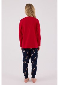 Resim Arnetta Kız Çocuk Kırmızı Pijama Takımı Ar3450-c-v2 Kırmızı 