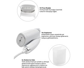 Resim Waldern WLD-102 Katlanabilir Portatif Buharlı Dikey Kırışık Giderici Ütü 1000W 