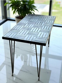Resim MİRRORSS Ahşap Siyah renk Balkon Bahçe Masası Çay Kahve Mutfak Yemek masası 120 X 60 cm , yükseklik 73 cm 