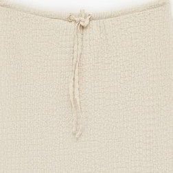 Resim Bürümcük Kumaş Beli Bağlama Detaylı Slim Fit Dokulu Kalem Etek 