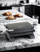 Resim Tost Makinesi Granit Yüzey İle Sağlıklı Pişirim | 1800 W Yapışmaz Granit Tost Makinesi 