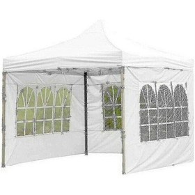 Resim Tüm Mevsimlerde Dış Mekan Kullanımına Uygun, Sağlam, Su Geçirmez Parti Çadırı Beyaz 