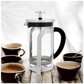Resim French Press Kahve Ve Çay Demleme Makinası 600 Ml Gri French Press Diğer 