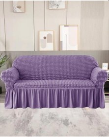 Resim Upmall Bürümcük Koltuk Örtüsü Kanepe Örtüsü 3lü Lila Lila 