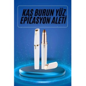 Resim Beruflic Kaş Bıyık Epilasyon Aleti Ince Uçlu Yüz Için Tüy Alıcı Pilli 